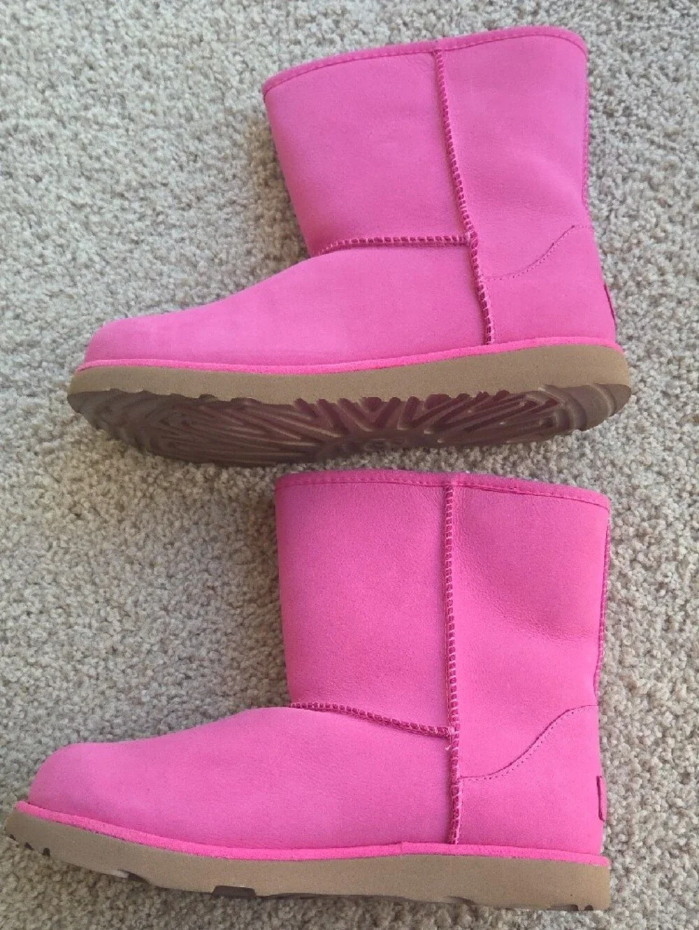 UGG Hot Pink Short Shearling Boots